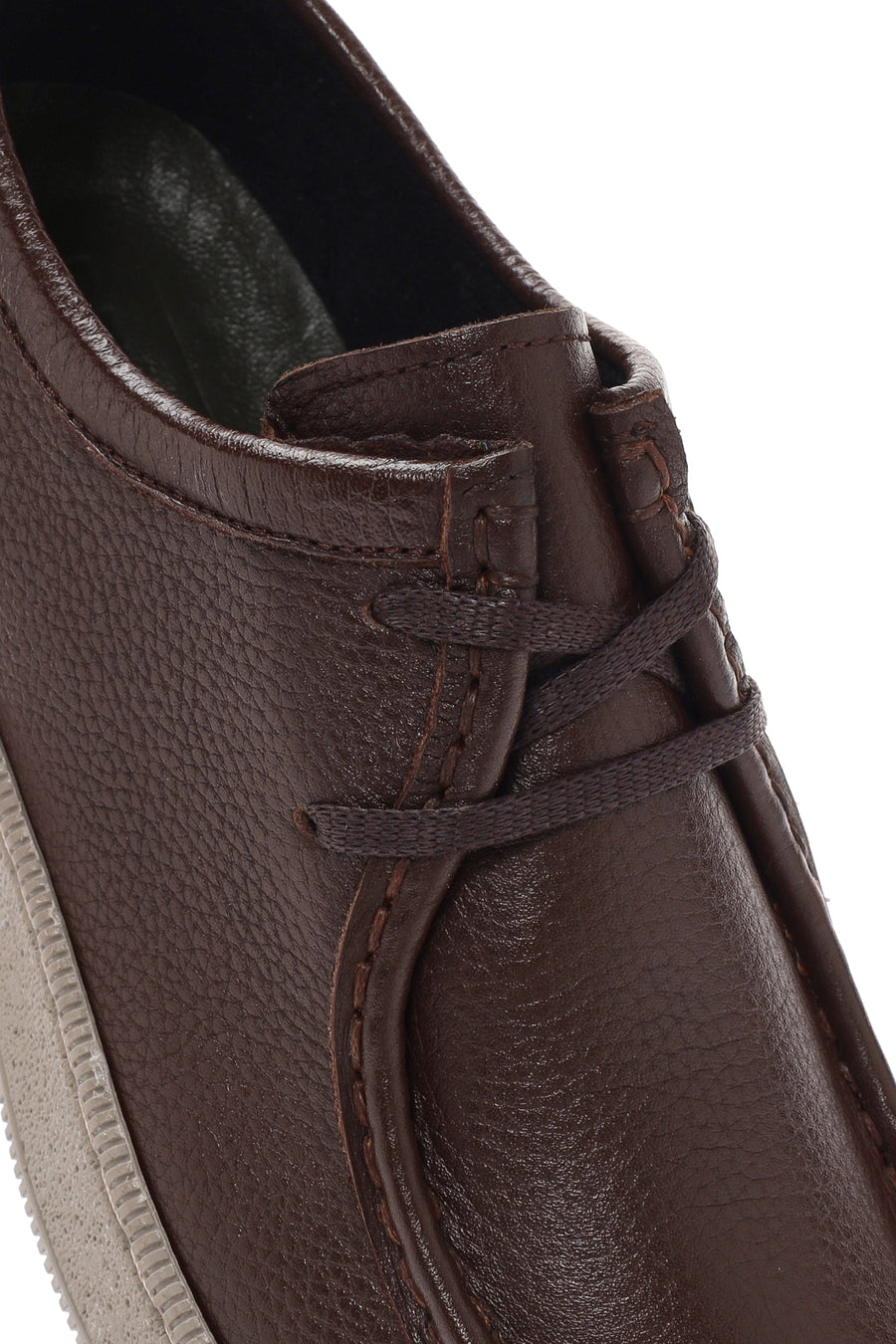 Men's Brown Lace-up Leather Casual Shoes