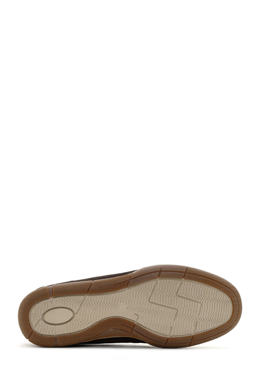 Men's Brown Lace-Up Nubuck Leather Casual Shoes