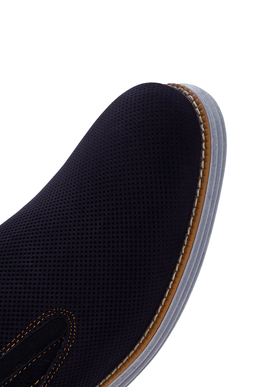 Men's Navy Blue Nubuck Leather Casual Loafer