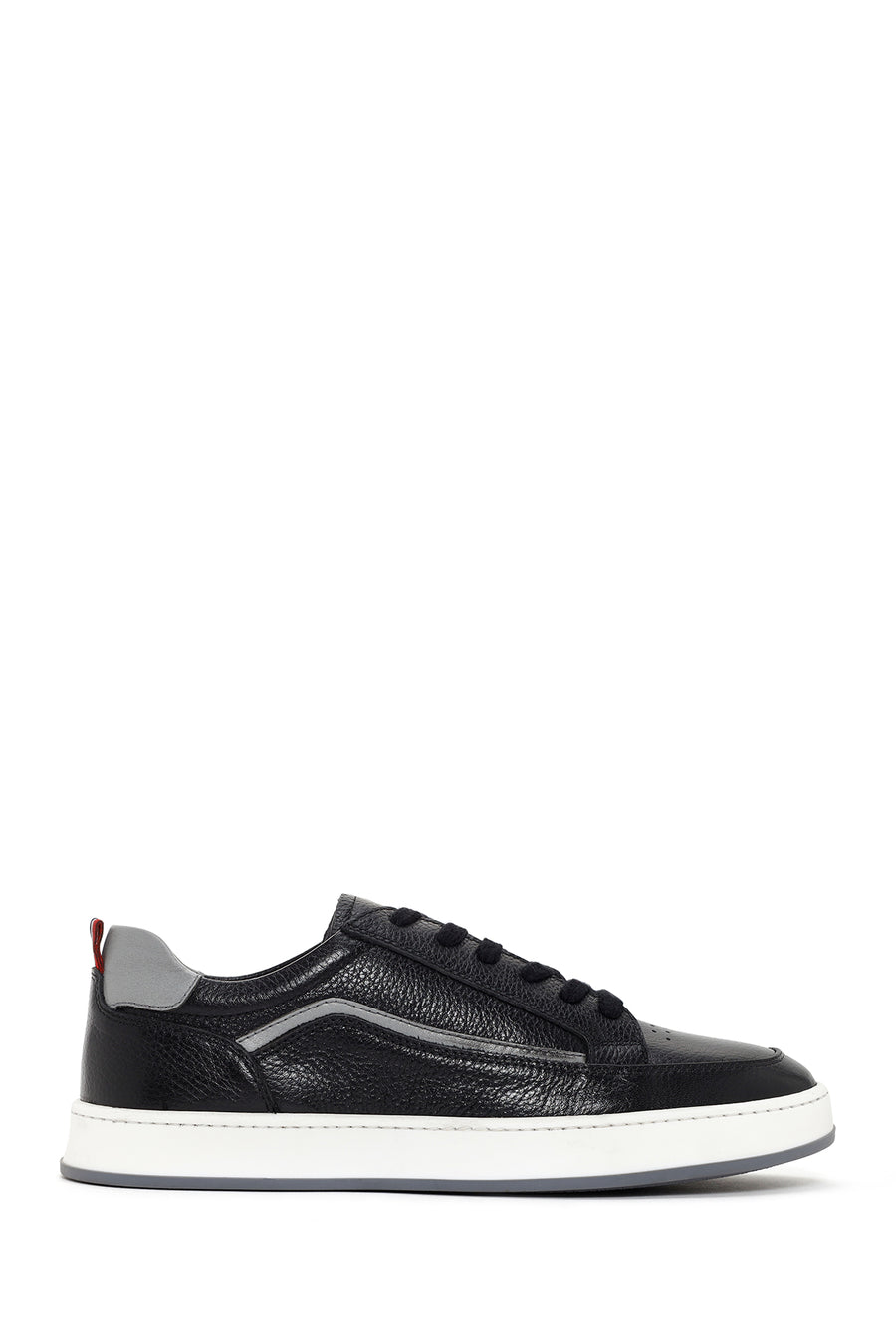Men's Black Lace-up Leather Sneaker 24SFD6720FT | Derimod