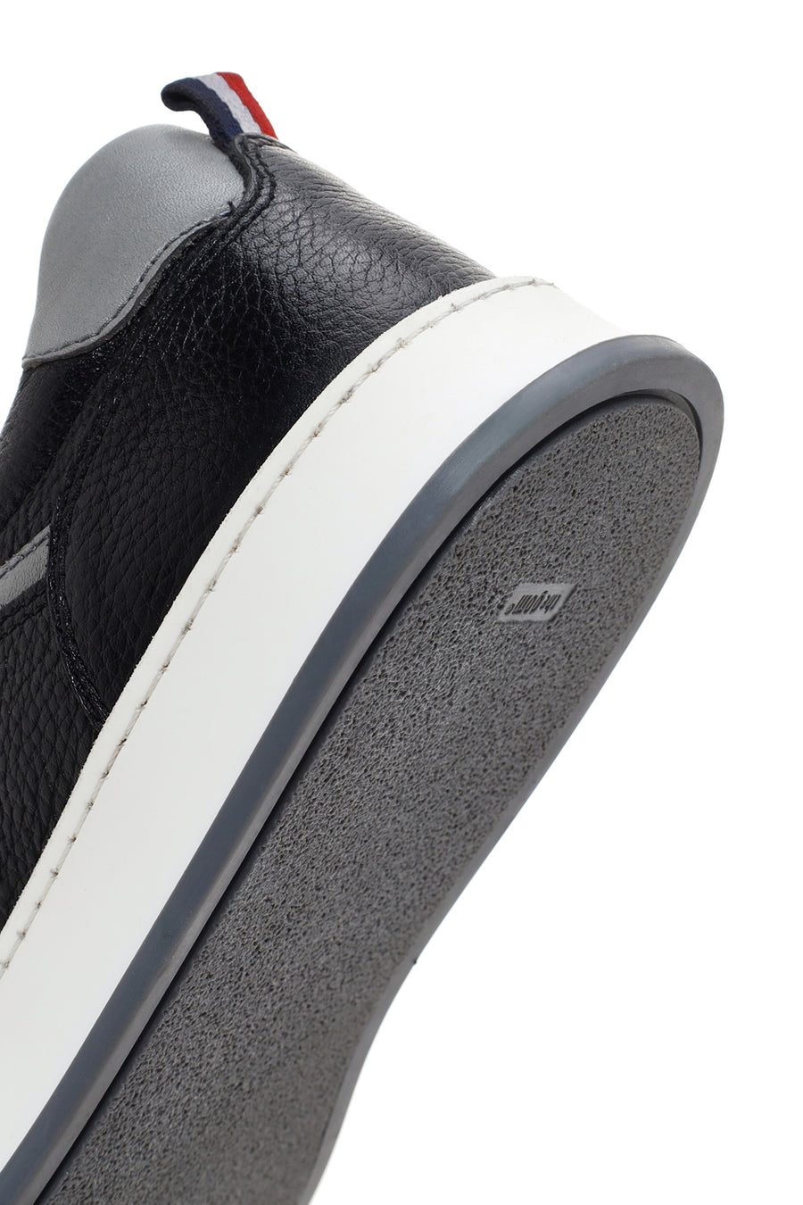 Men's Black Lace-up Leather Sneaker