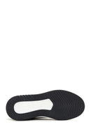 Men's Black Lace-up Thick-Sole Leather Sneaker | Derimod