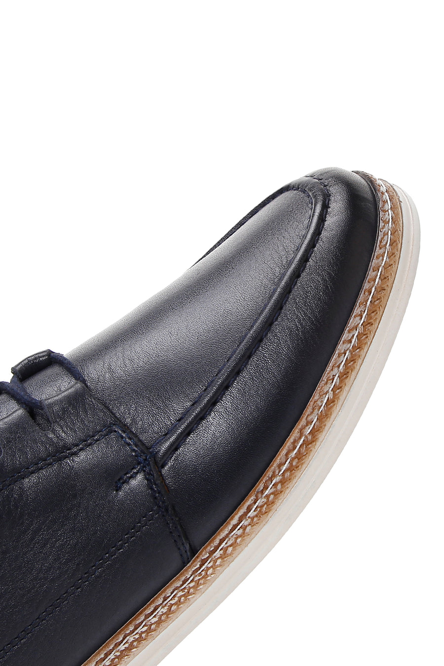 Men's Navy Blue Leather Casual Shoes