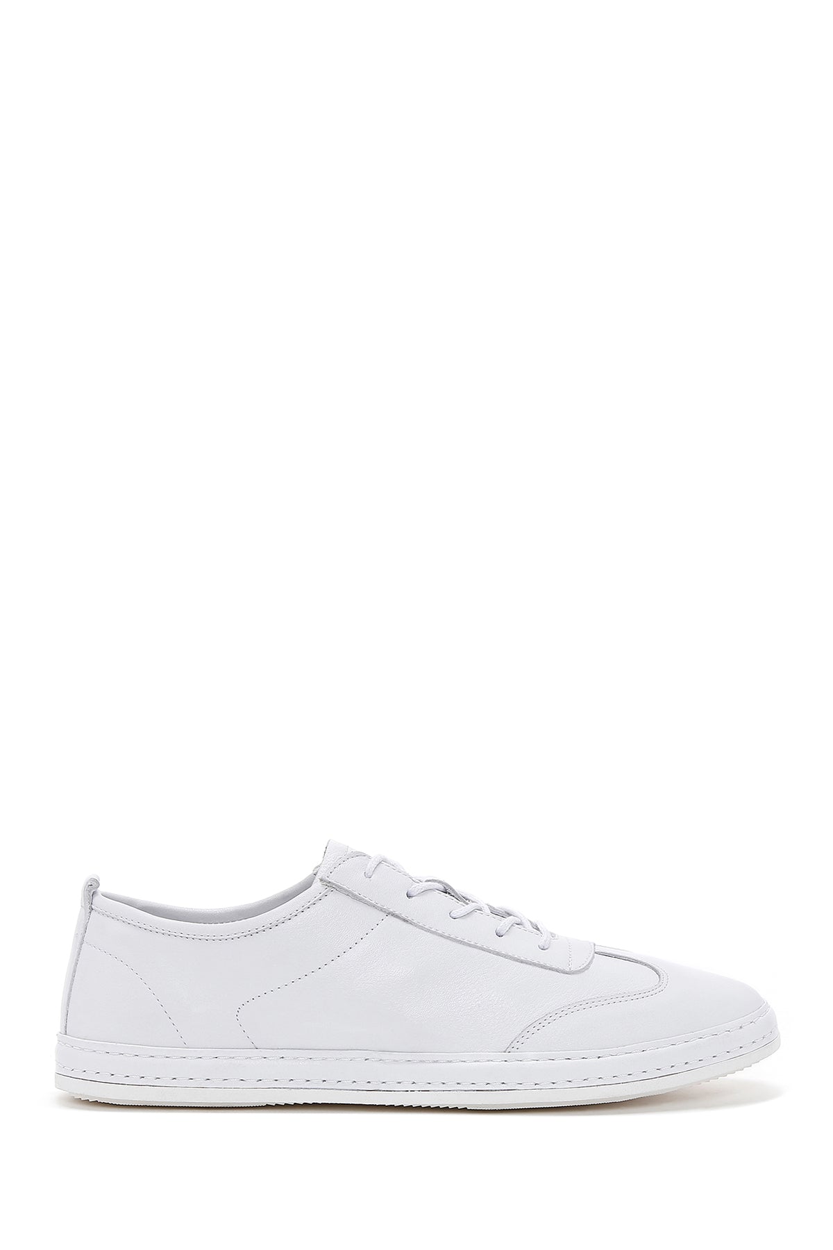 Men's White Lace-Up Leather Sneaker 24SFD674318 | Derimod
