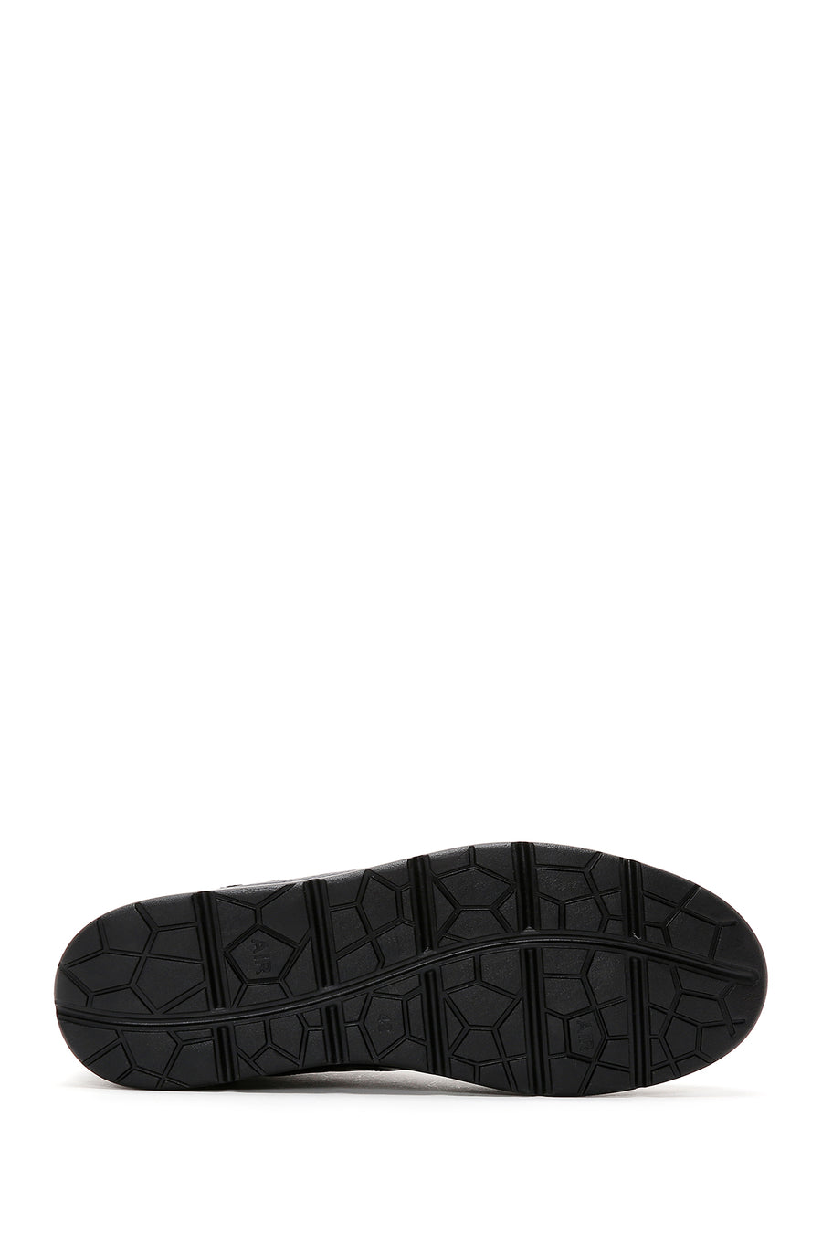 Men's Navy Blue Lace-Up Leather Casual Shoes