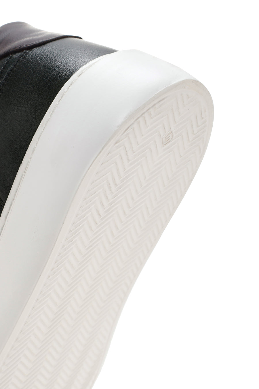 Erkek Yeşil Kalın Tabanlı Bağcıklı Deri Sneaker