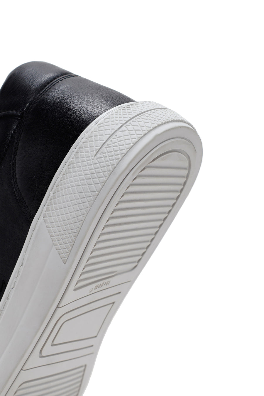 Men's Black Lace-up Leather Sneaker
