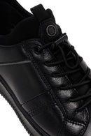 Men's Black Lace-up Leather Sneaker | Derimod