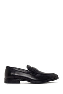 Men's Black Leather Classic Loafer | Derimod