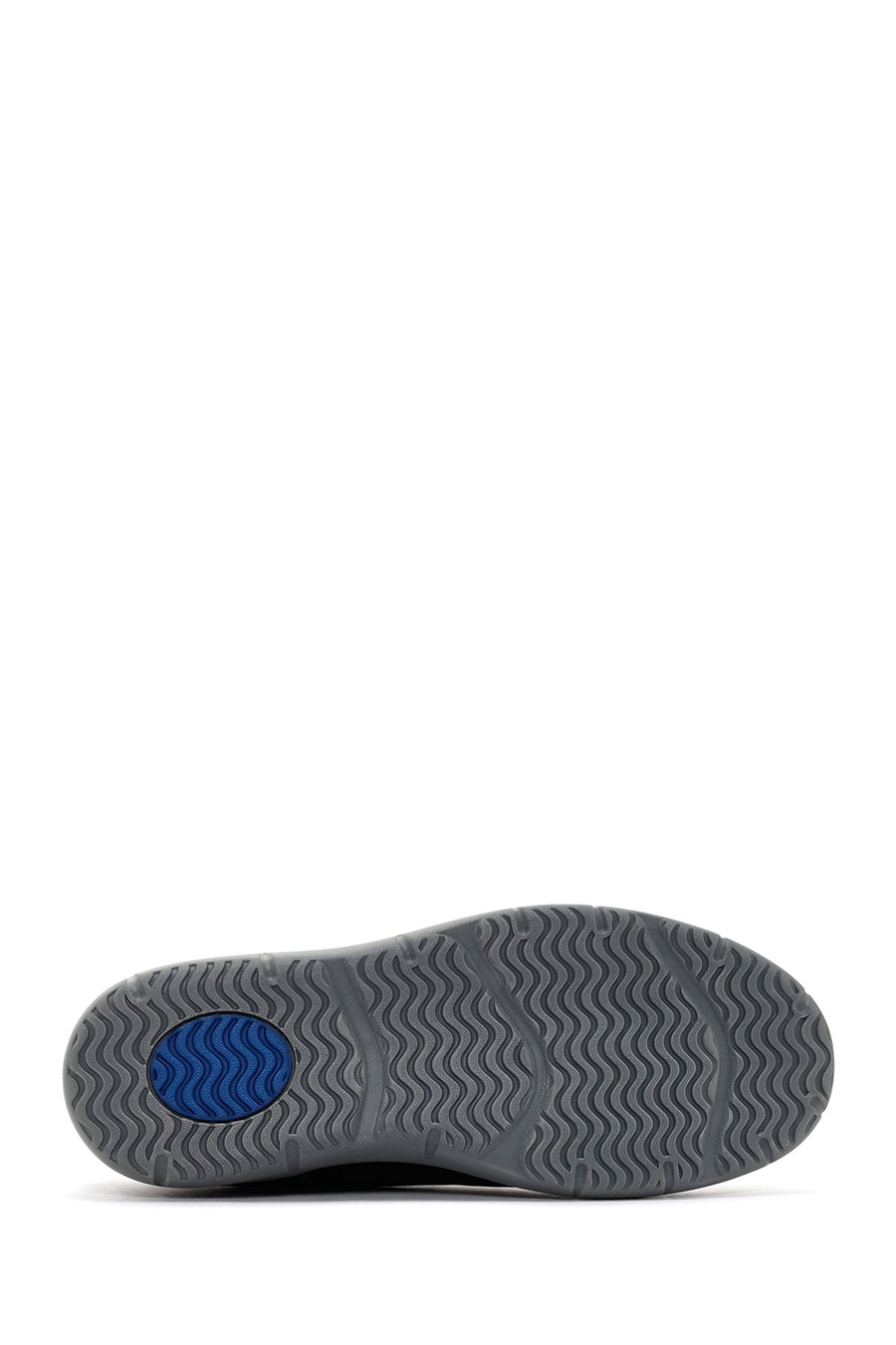 Men's Navy Blue Lace-up Nubuck Leather Casual Shoes
