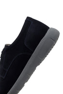 Men's Navy Blue Lace-up Nubuck Leather Casual Shoes | Derimod