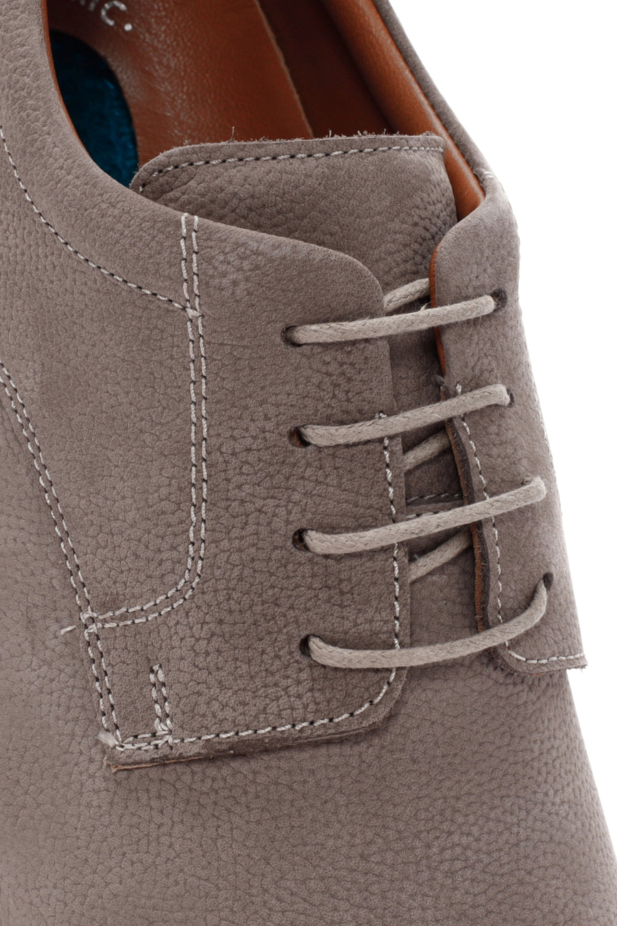 Men's Mink Lace-Up Nubuck Leather Casual Shoes