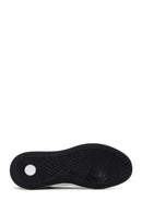 Men's Black Lace-up Thick-Sole Leather Sneaker | Derimod