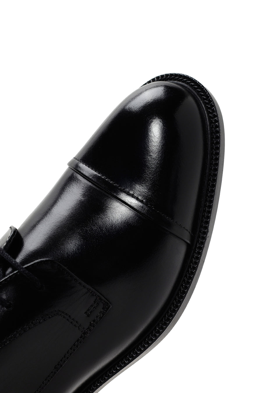 Men's Black Laced Leather Classic Shoes