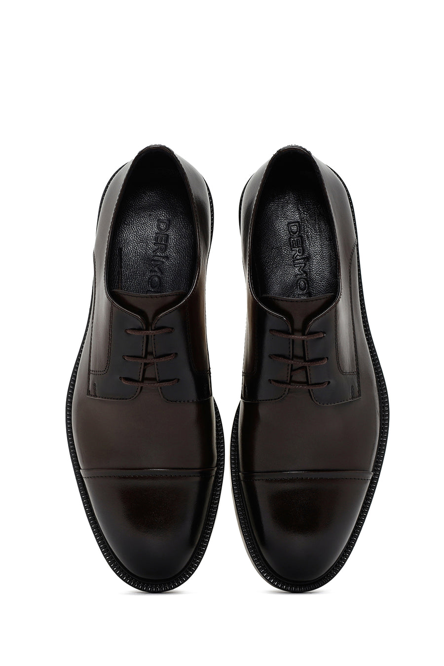Men's Brown Laced Leather Classic Shoes