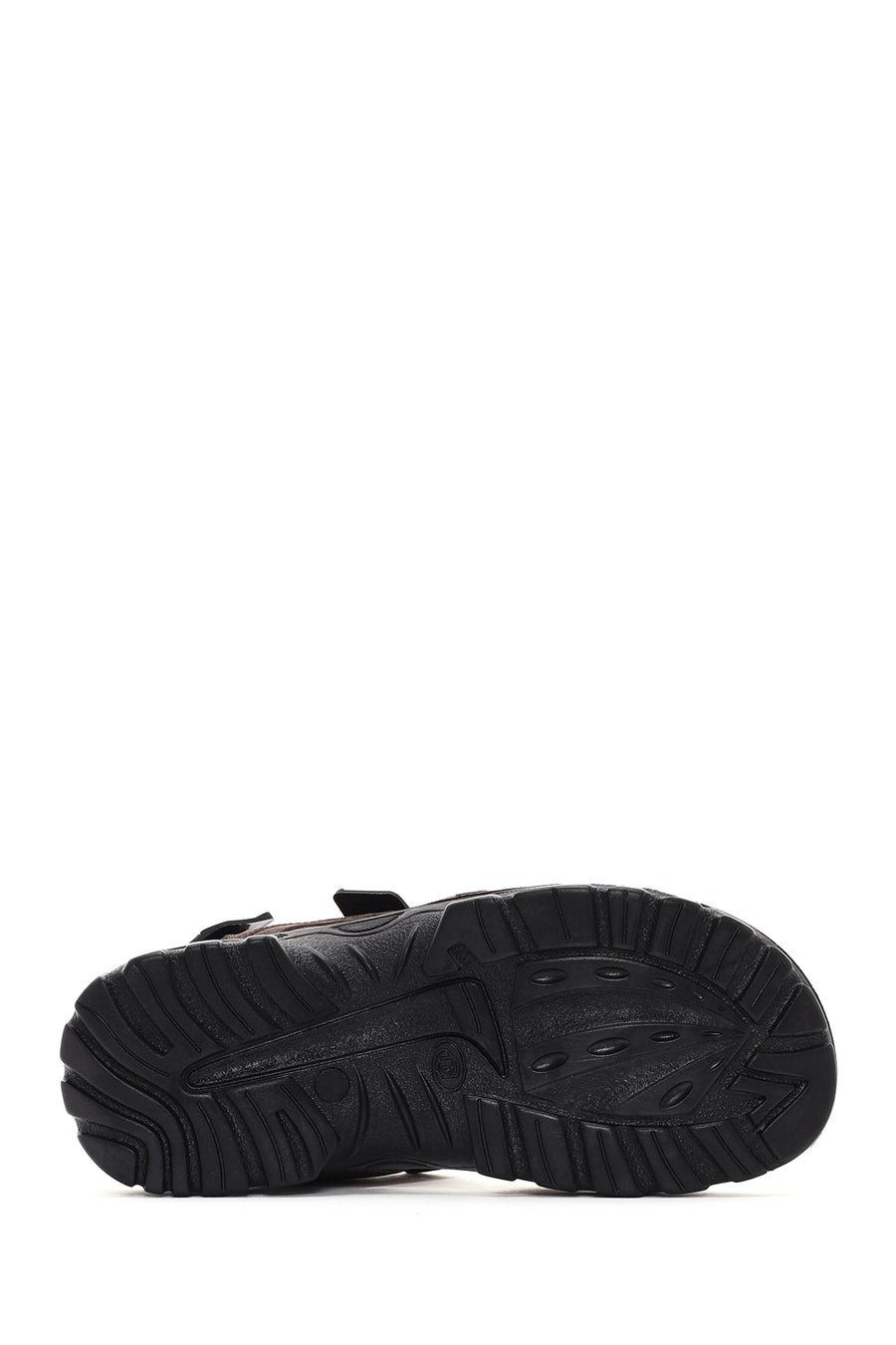
Men's Brown Strapped Nubuck Leather Casual Sandal
