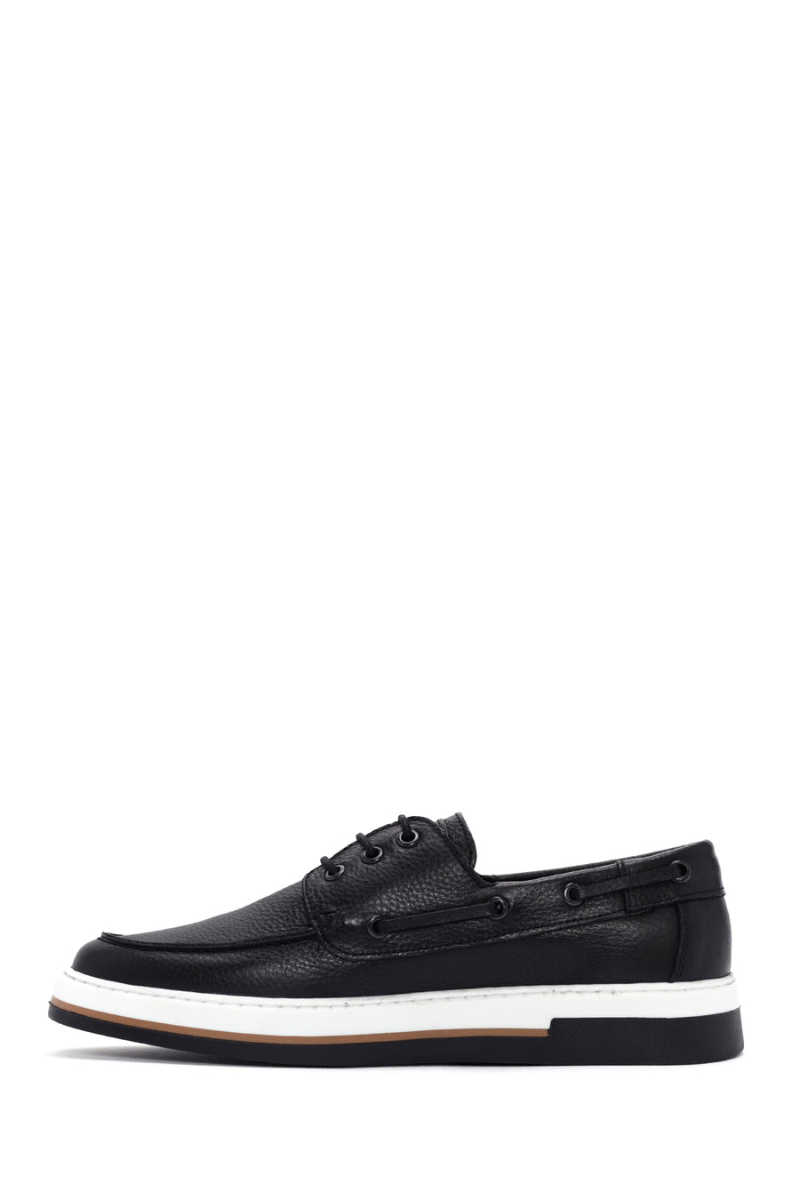 Men's Black Leather Casual Shoes