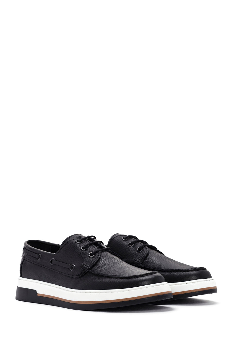 Men's Black Leather Casual Shoes