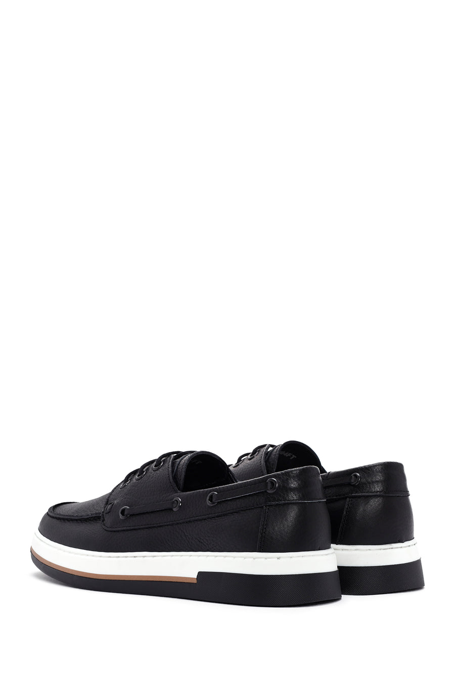 Men's Black Leather Casual Shoes