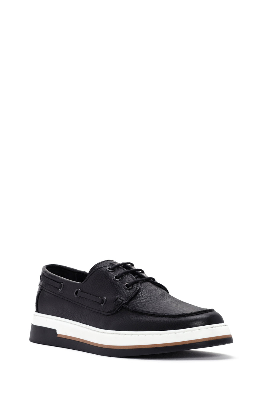 Men's Black Leather Casual Shoes