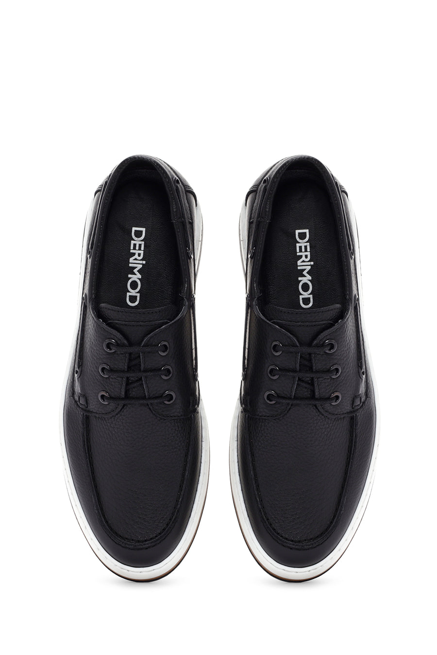 Men's Black Leather Casual Shoes