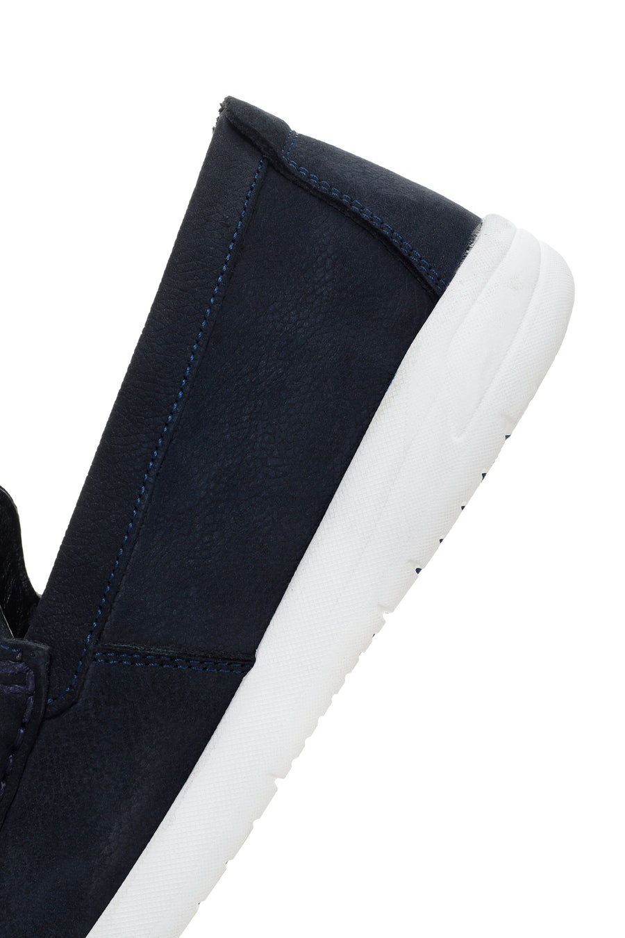Men's Navy Blue Nubuck Leather Loafer