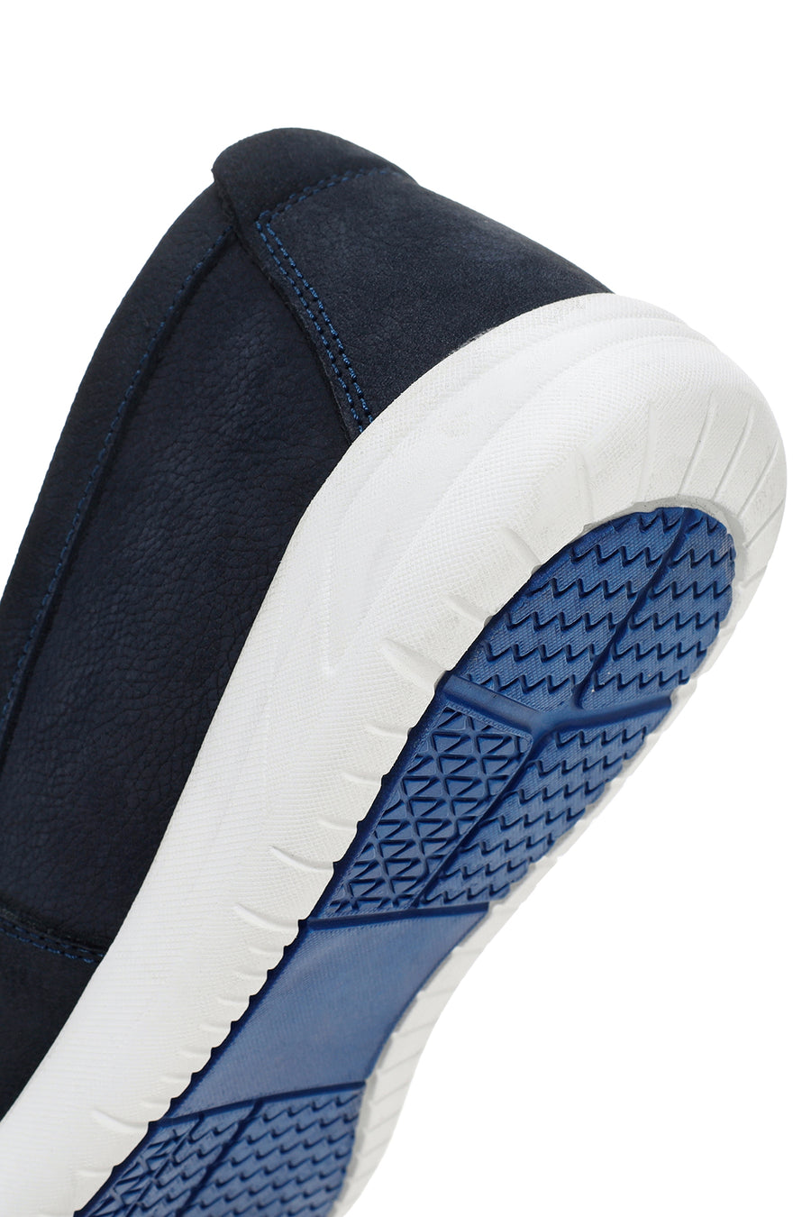 Men's Navy Blue Nubuck Leather Loafer