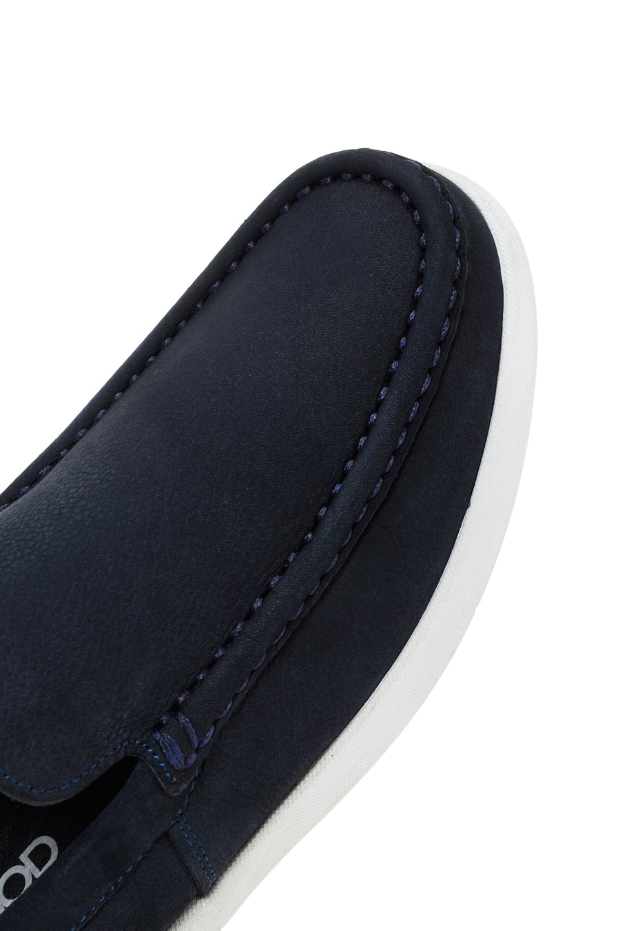 Men's Navy Blue Nubuck Leather Loafer