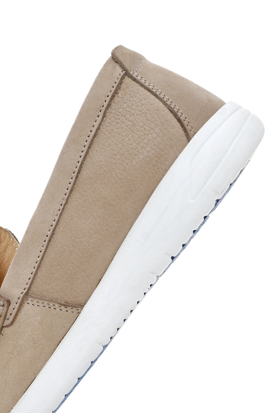 Men's Beige Nubuck Leather Loafer