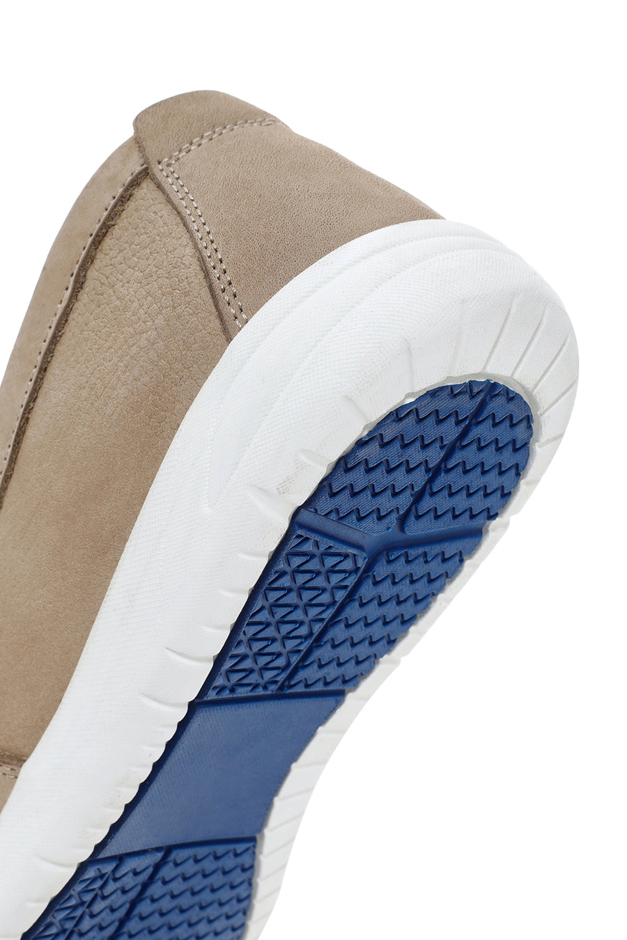 Men's Beige Nubuck Leather Loafer