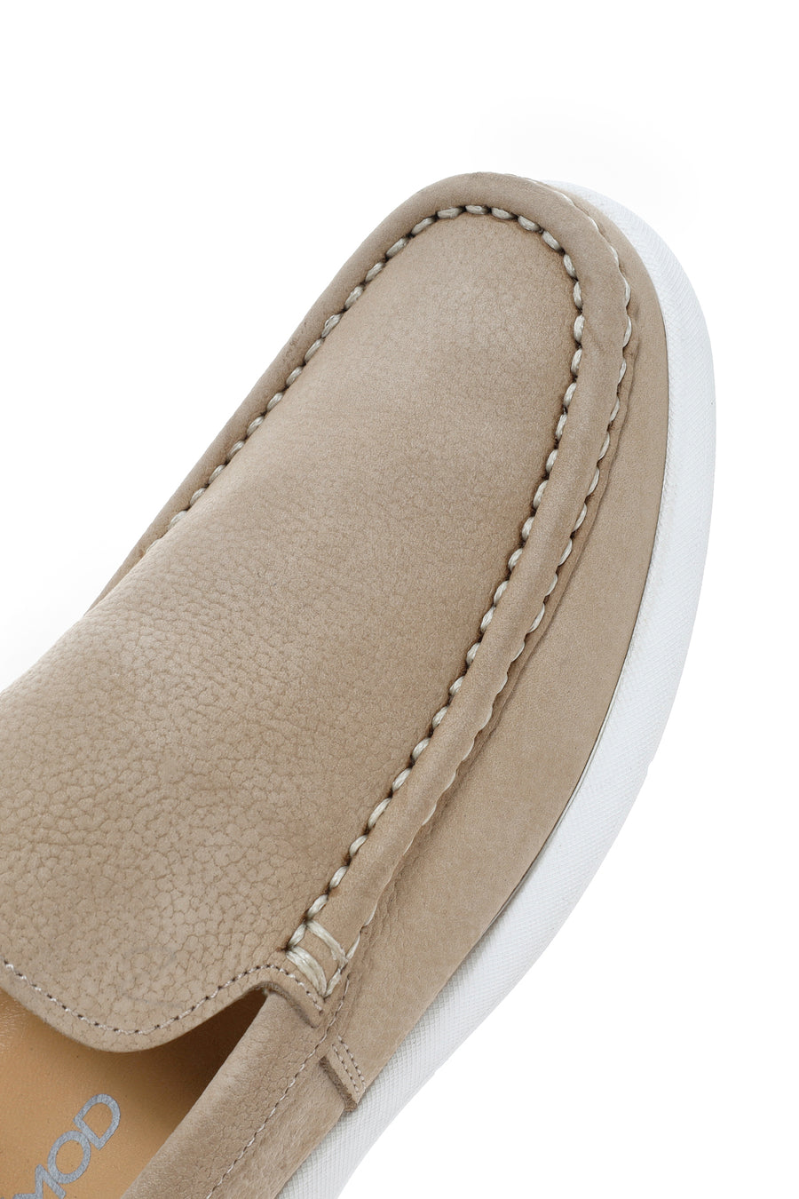 Men's Beige Nubuck Leather Loafer