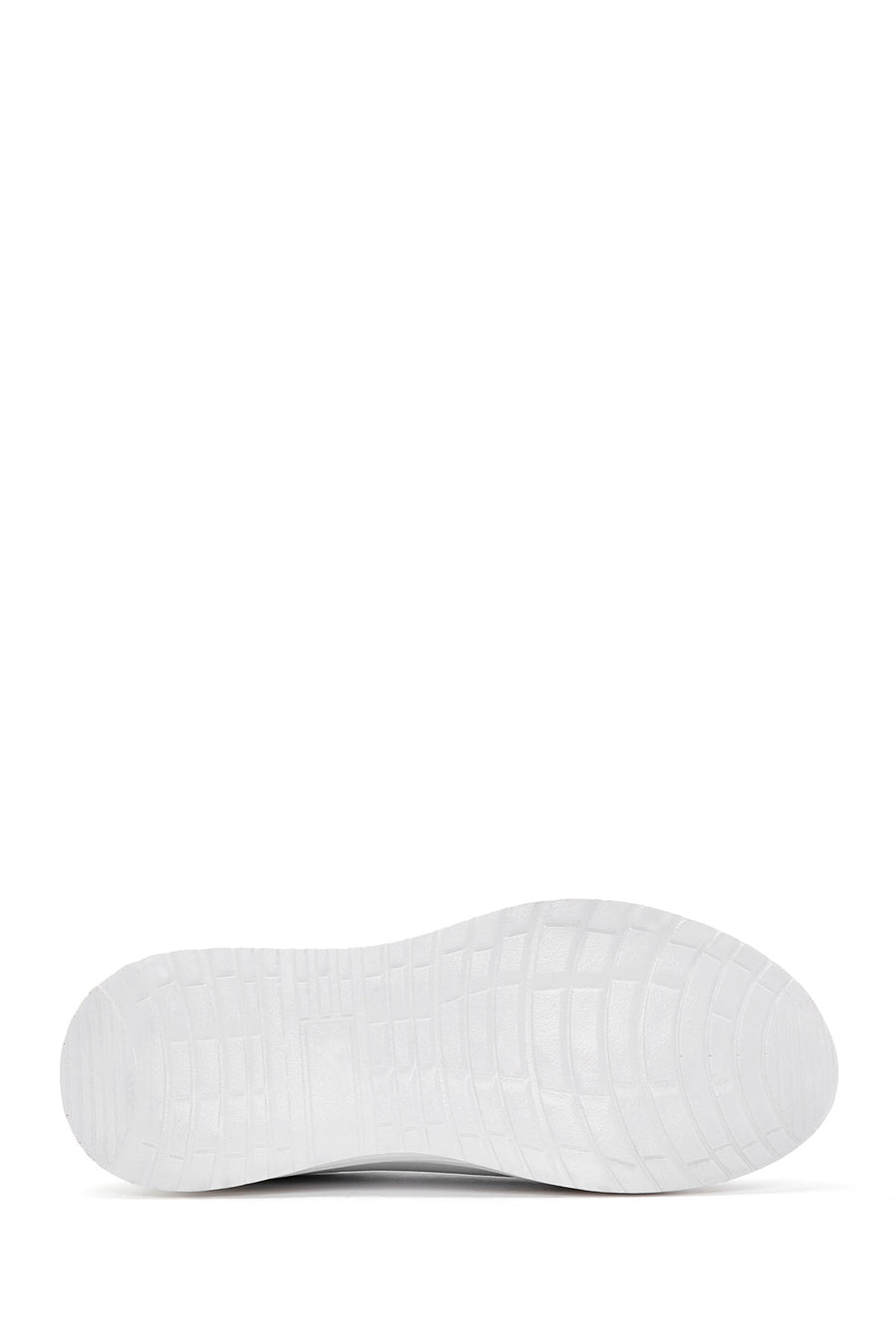 Men's White Lace-up Leather Sneaker