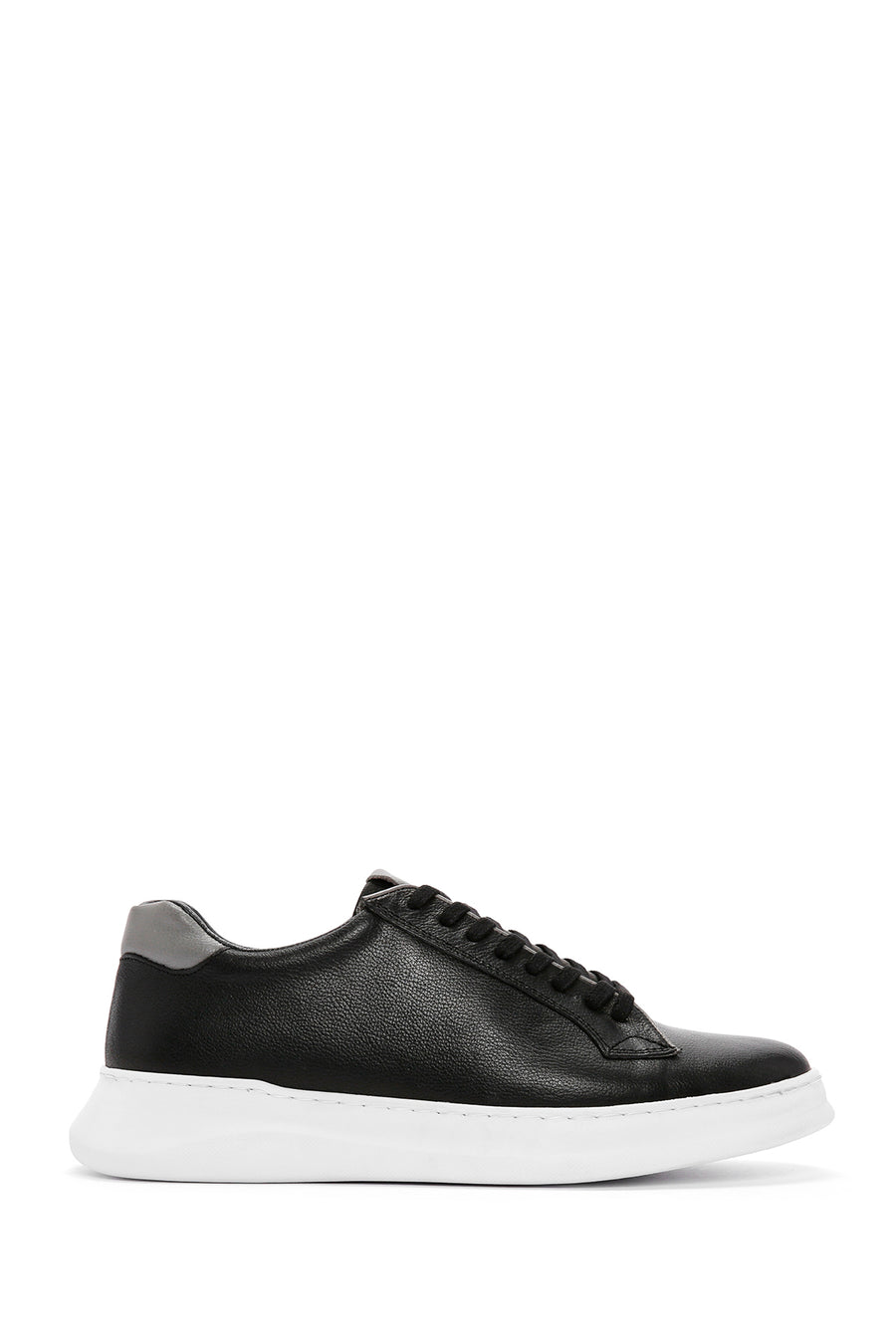 Men's Black Lace-up Leather Sneaker 24SFD6825FT | Derimod