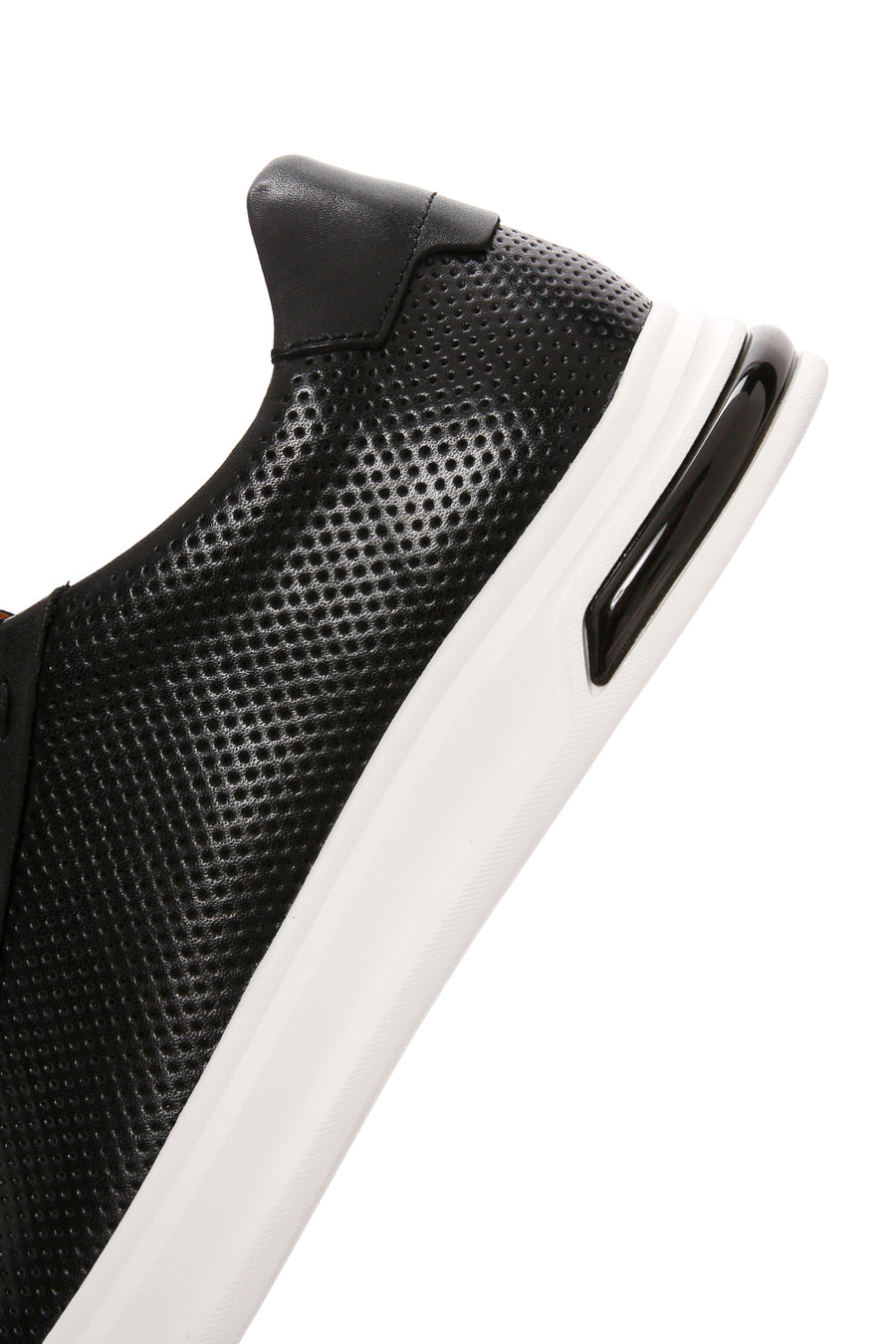 Men's Black Lace-up Leather Sneaker