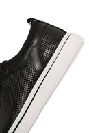 Men's Black Lace-up Leather Sneaker | Derimod