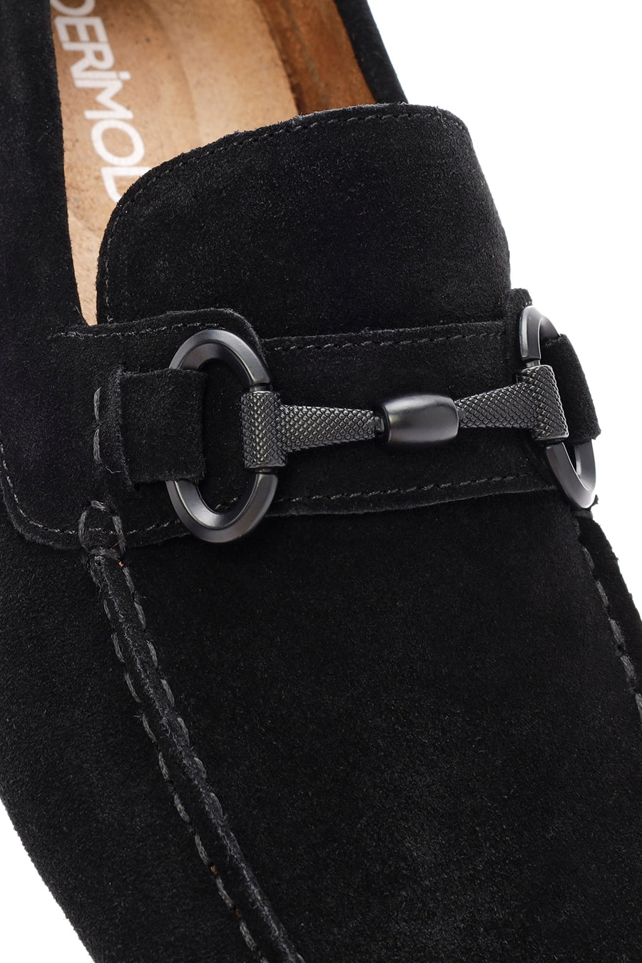 Erkek Siyah Süet Deri Casual Loafer