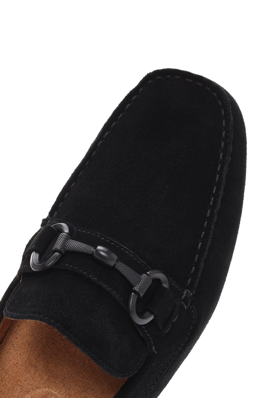 Erkek Siyah Süet Deri Casual Loafer