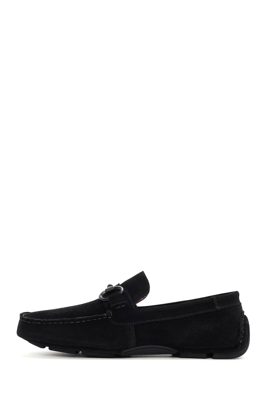 Erkek Siyah Süet Deri Casual Loafer