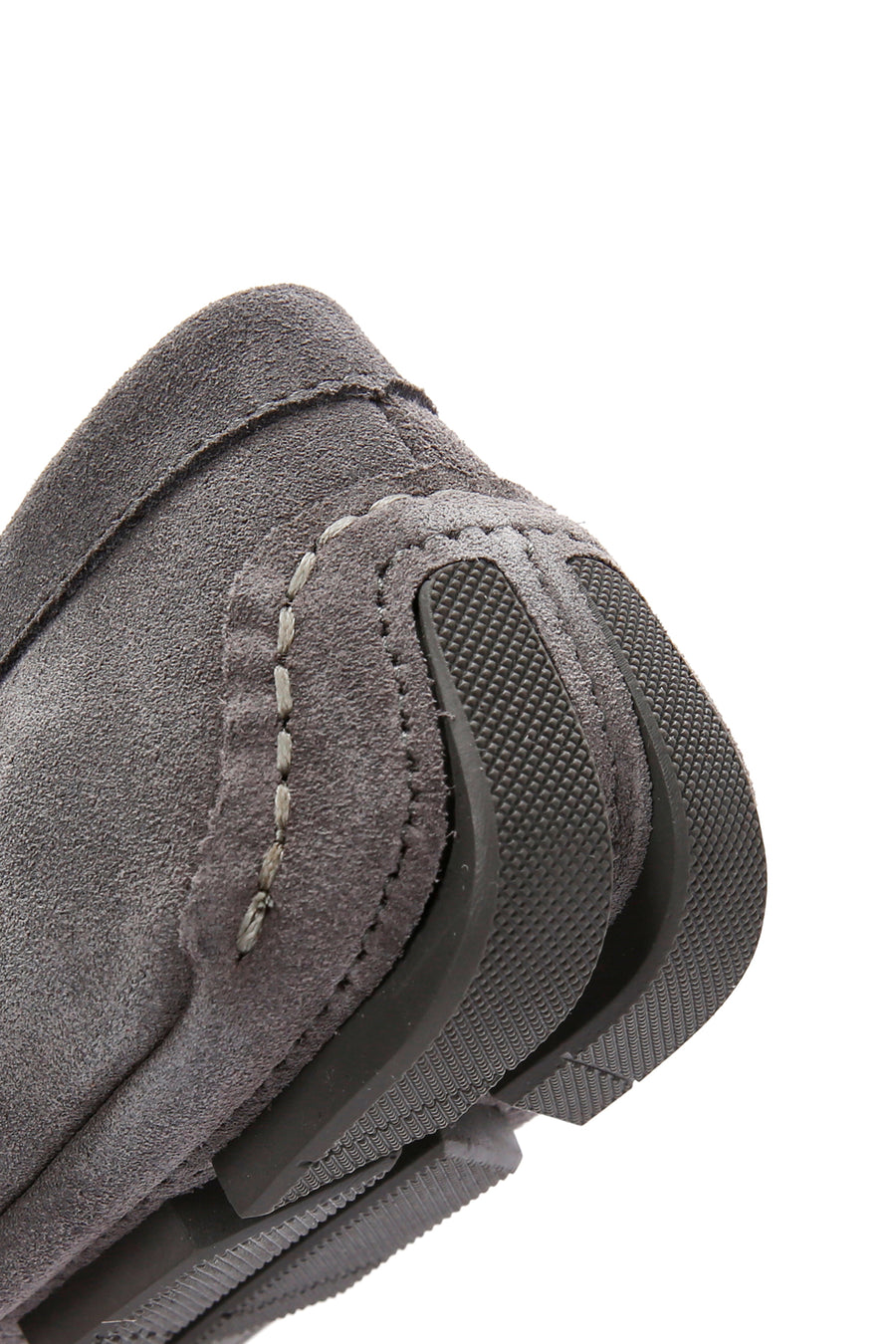 Erkek Gri Süet Deri Casual Loafer