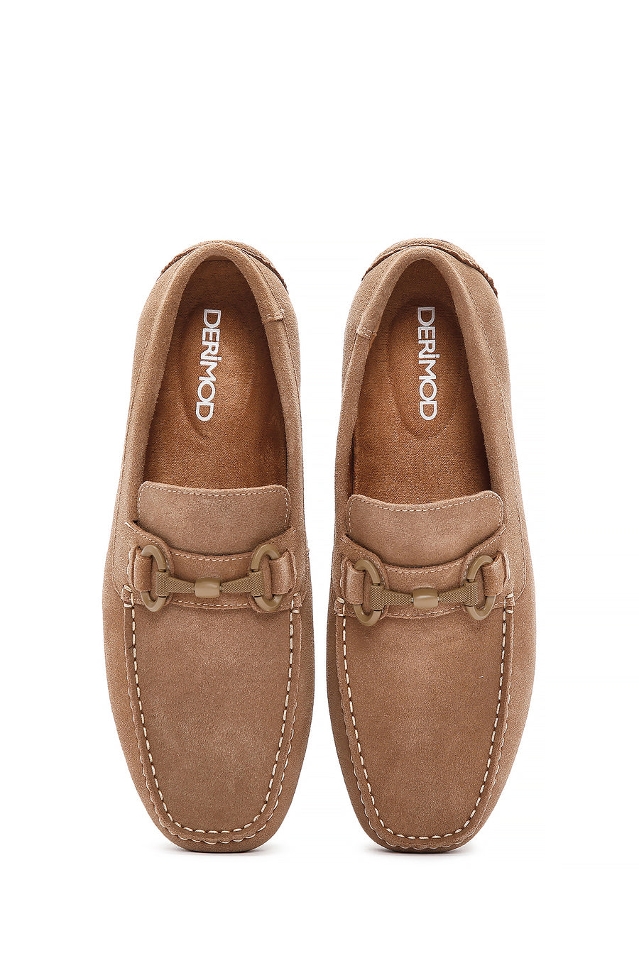 Erkek Sarı Süet Deri Casual Loafer