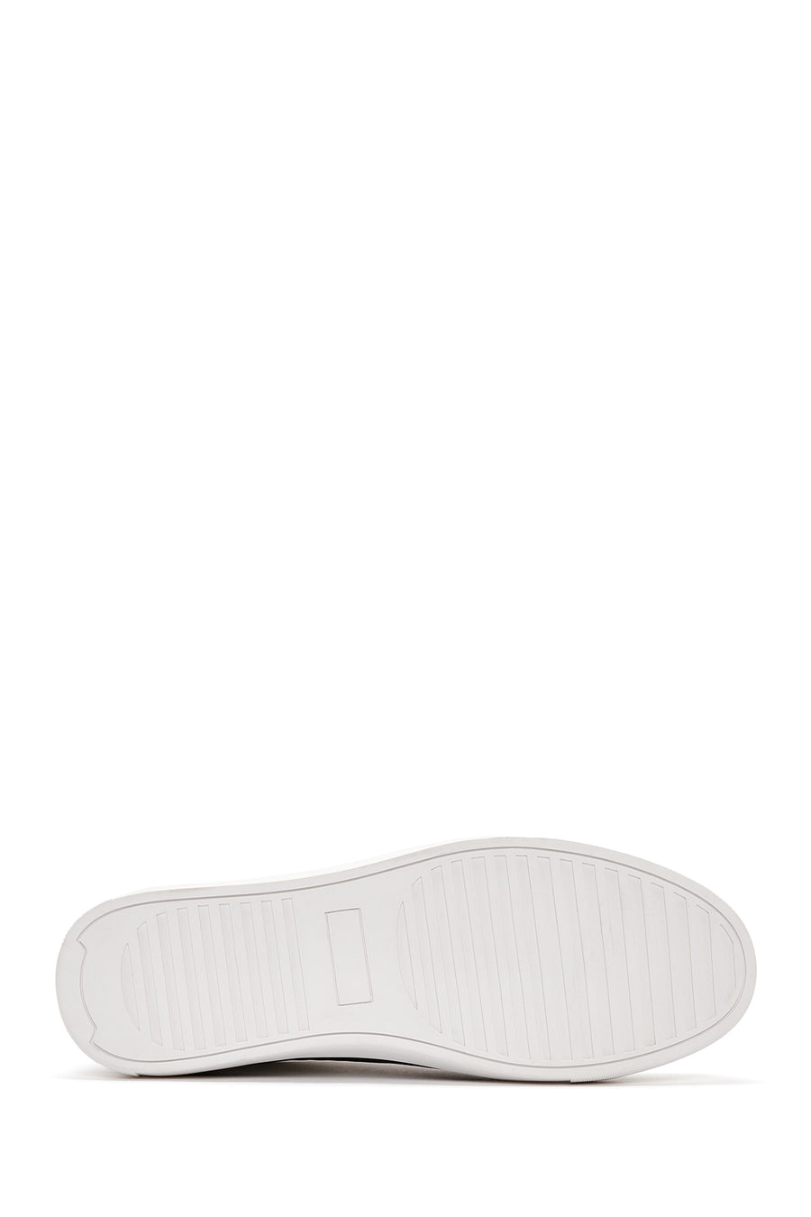Men's White Lace-up Leather Sneaker
