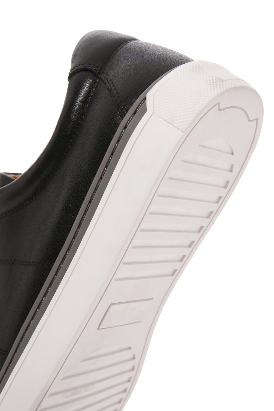 Men's Black Lace-up Leather Sneaker