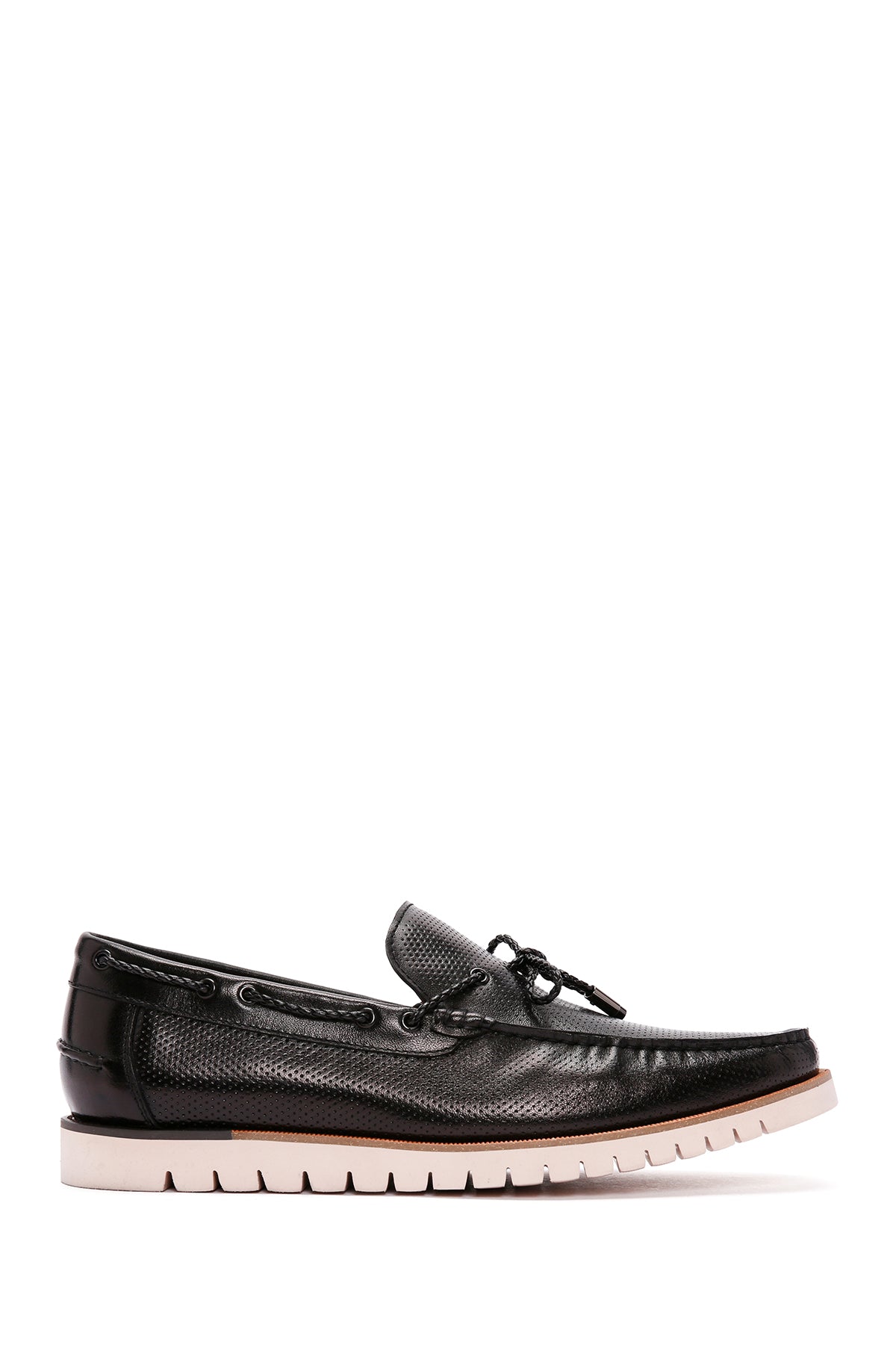 Derimod Fly Men's Black Leather Casual Loafer 24SFD6914DI | Derimod