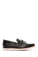 Derimod Fly Men's Black Leather Casual Loafer | Derimod