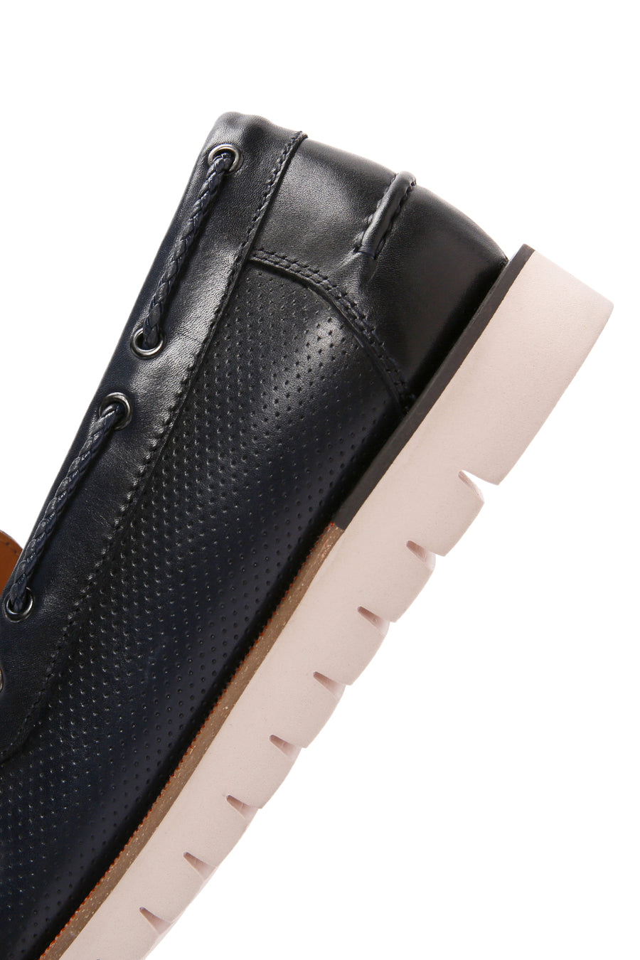 Derimod Fly Men's Navy Blue Leather Casual Loafer