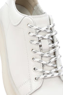 
Men's White Thick Sole Lace-Up Leather Sneaker
 | Derimod
