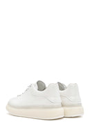 
Men's White Thick Sole Lace-Up Leather Sneaker
 | Derimod
