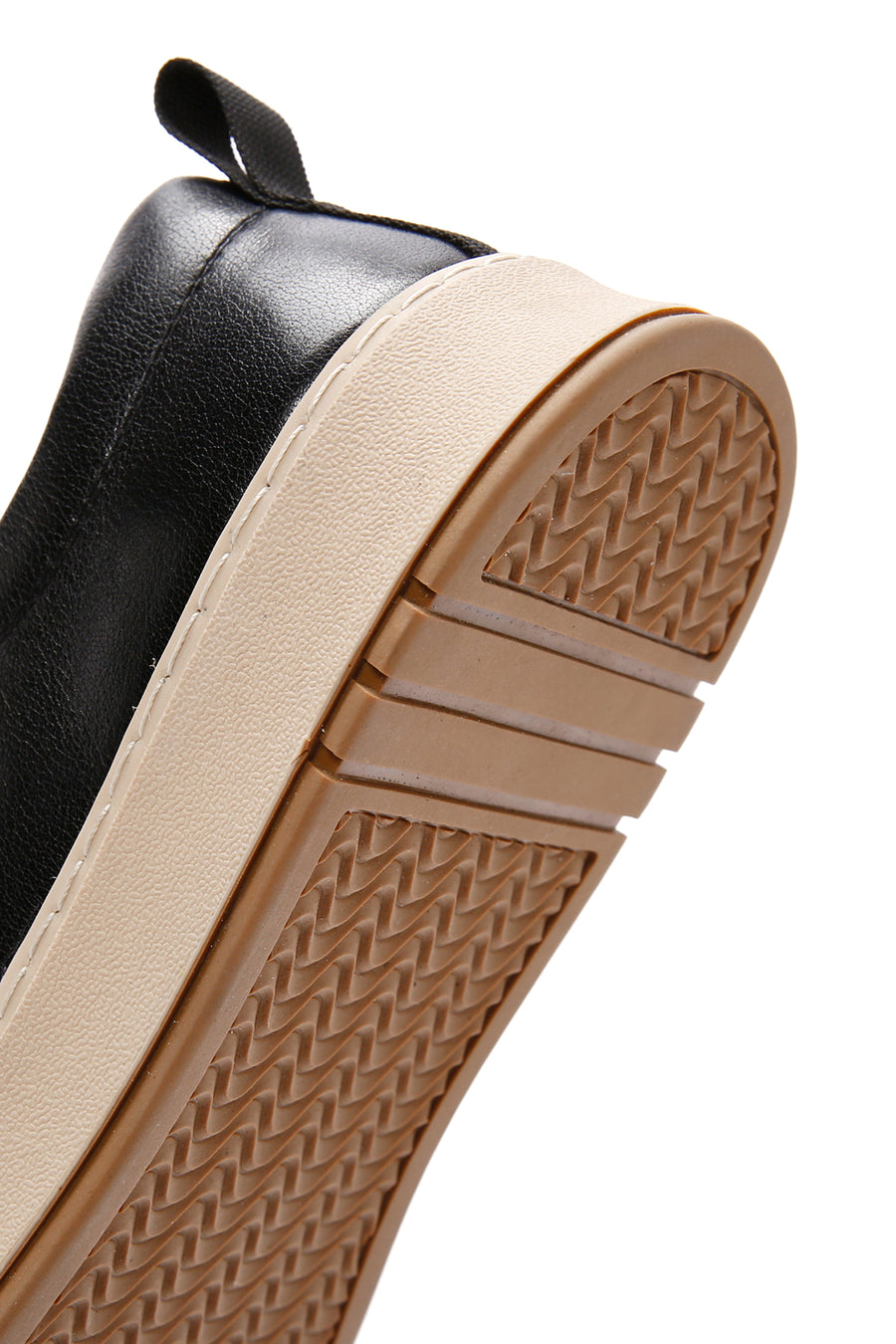 Men's Black Lace-up Leather Sneaker
