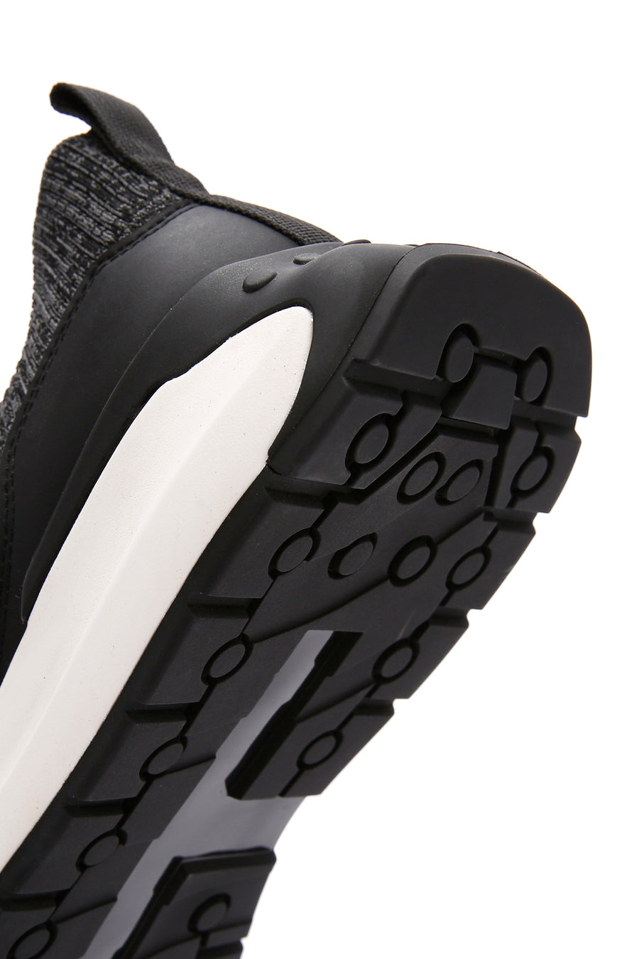 Derimod Zero Men's Black Lace-Up Thick Soled Fabric Sneaker