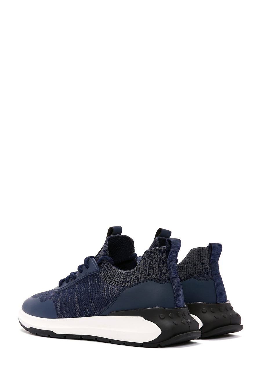 Derimod Zero Erkek Mavi Bağcıklı Kalın Tabanlı Kumaş Sneaker